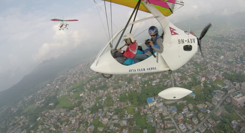 Ultralight Flight over Pokhara